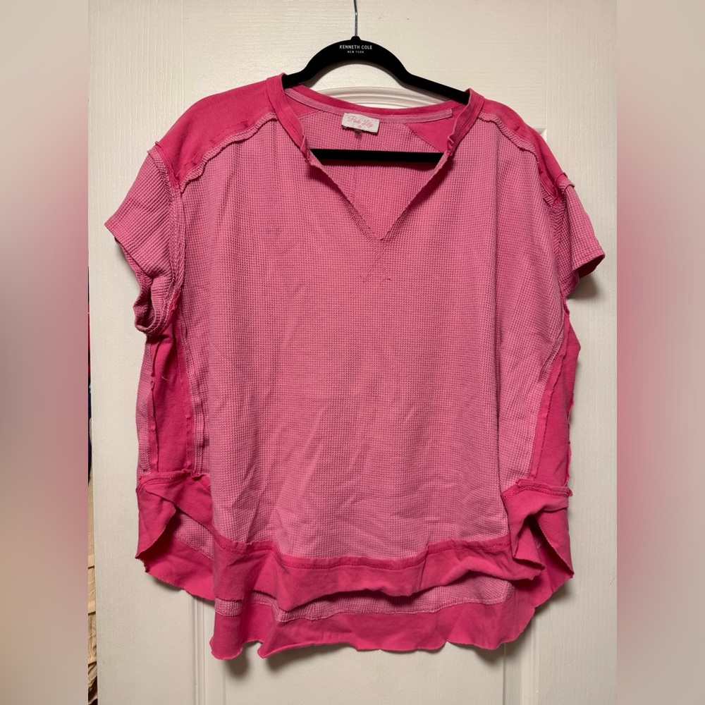 Pink Lily Hot Pink Women's Top